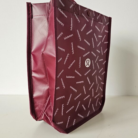 6 x New LULULEMON Multicolour GRAPHIC LOGO Reusable Shopping Bags Small - Picture 11 of 13